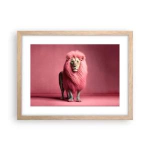 Plagát v ráme zo svetlého duba - A už sa nebojíš - 40x30 cm