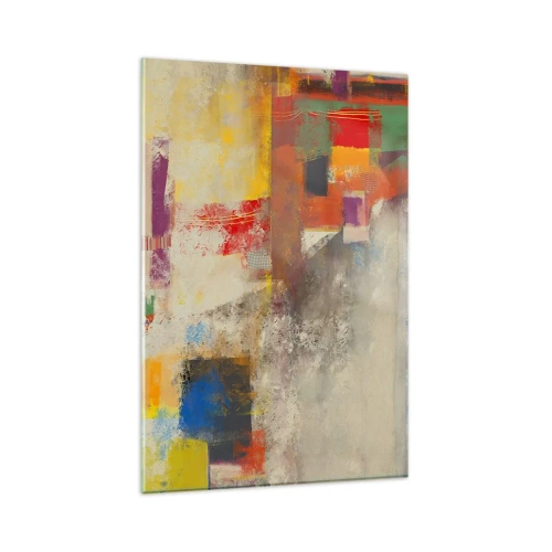 Obraz na skle - Geometria farieb - 80x120 cm