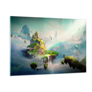 Obraz na skle - Uprostred neba - šťastné ostrovy - 120x80 cm