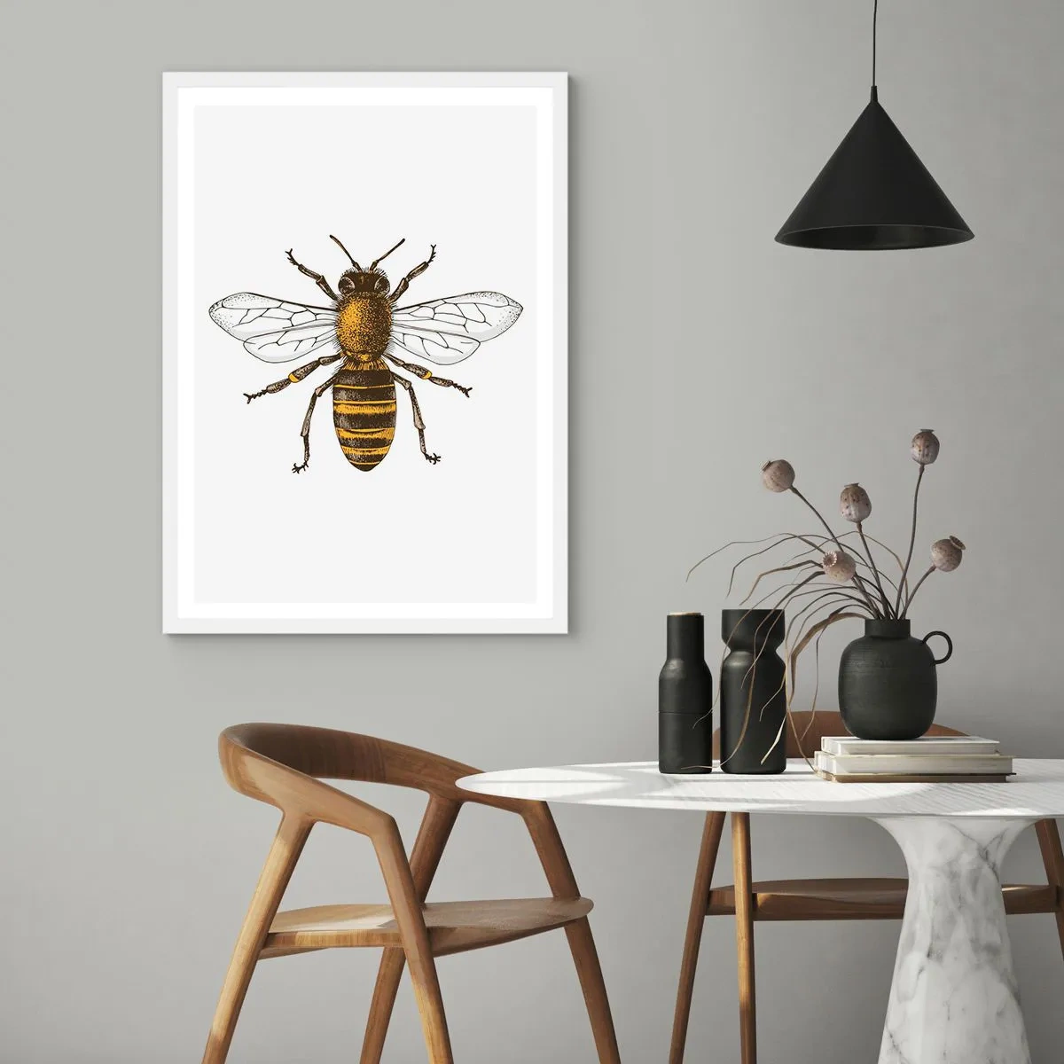 Plagát v bielom ráme - Krásna a dobrá - 70x100 cm