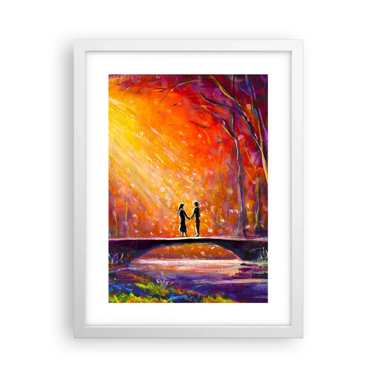 Plagát v bielom ráme - Nebo ich tiež miluje - 30x40 cm