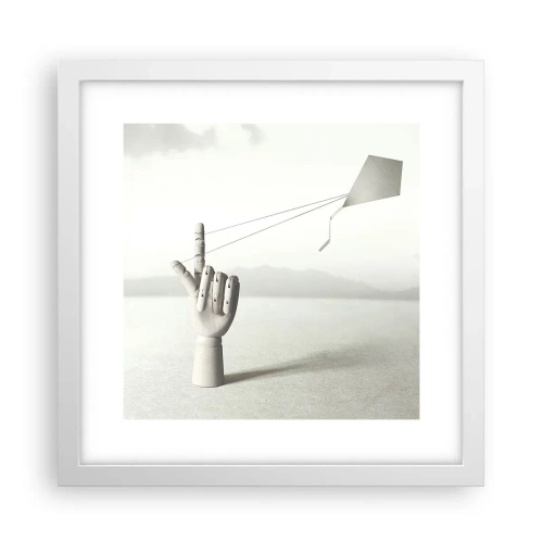 Plagát v bielom ráme - Výzva - 30x30 cm