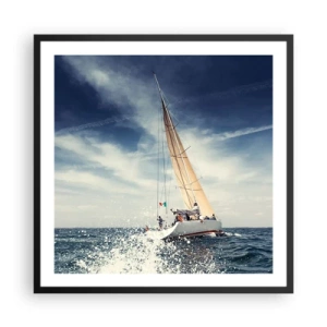 Plagát v čiernom ráme - Nás nedobehnú! - 60x60 cm