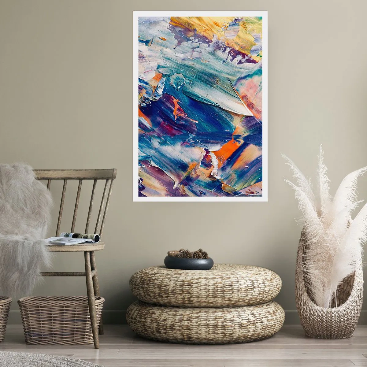 Plagát - Chaos farieb - 61x91 cm