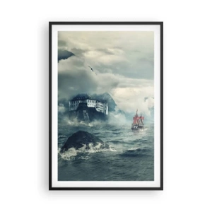 Plagát v čiernom ráme - V kúzelných vodách - 61x91 cm