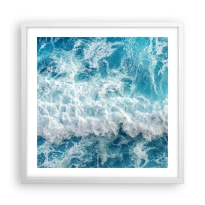 Plagát v bielom ráme - Radostne a skákavo - 50x50 cm