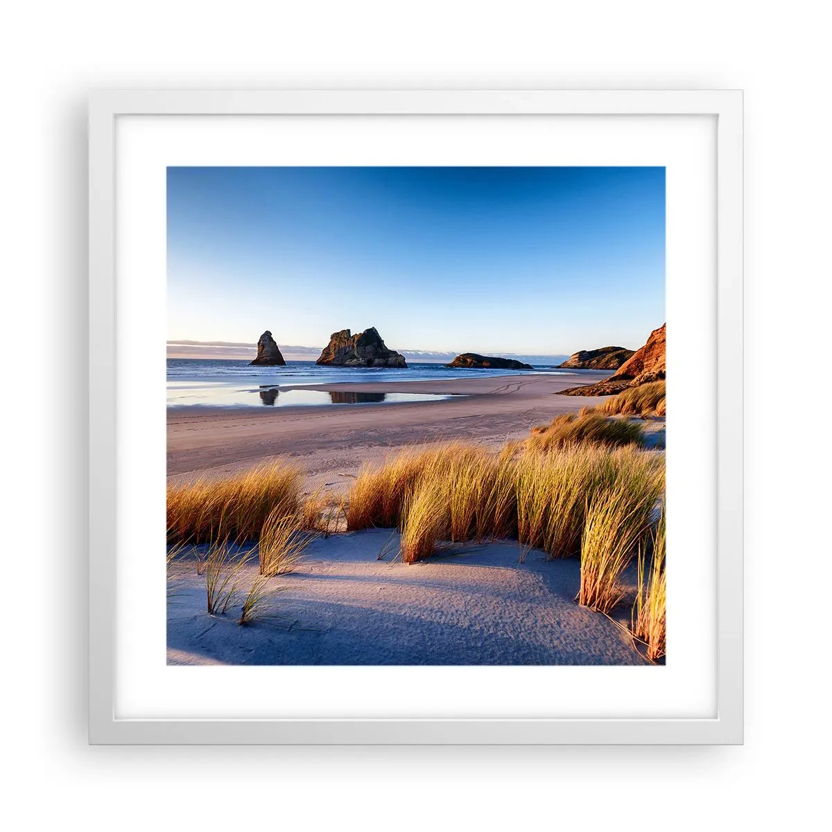 Plagát v bielom ráme - Pre hľadačov pokoja - 40x40 cm