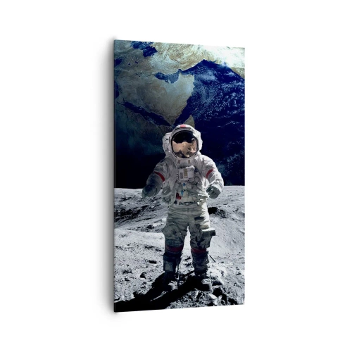 Obraz na plátne - Pozdravy z Mesiaca - 65x120 cm