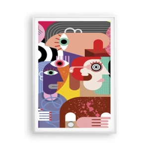 Plagát v bielom ráme - My od pána Picassa - 70x100 cm