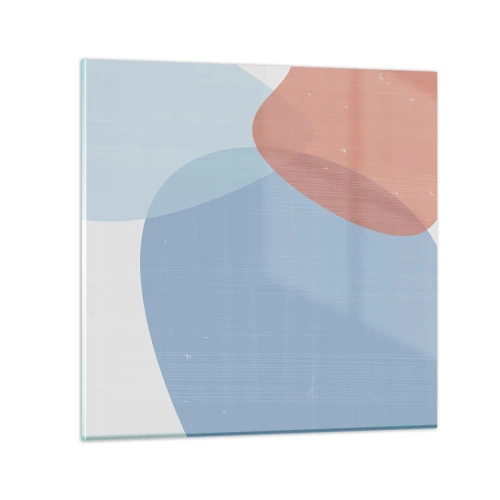 Obraz na skle - Pastelové vzťahy - 60x60 cm