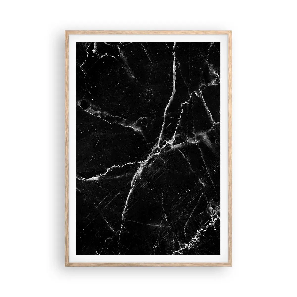 Plagát v ráme zo svetlého duba - Tajomný život kameňa - 70x100 cm