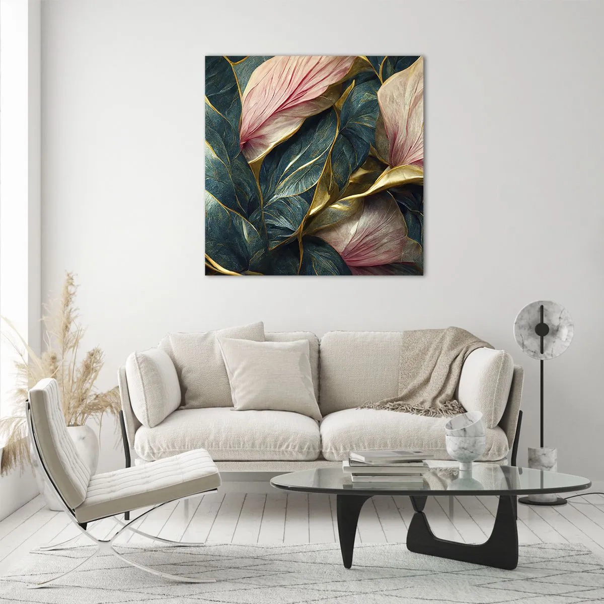 Obraz na skle - Prirodzená elegancia a štýl - 40x40 cm