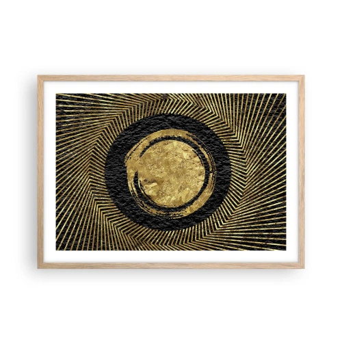 Plagát v ráme zo svetlého duba - Glamour - 70x50 cm