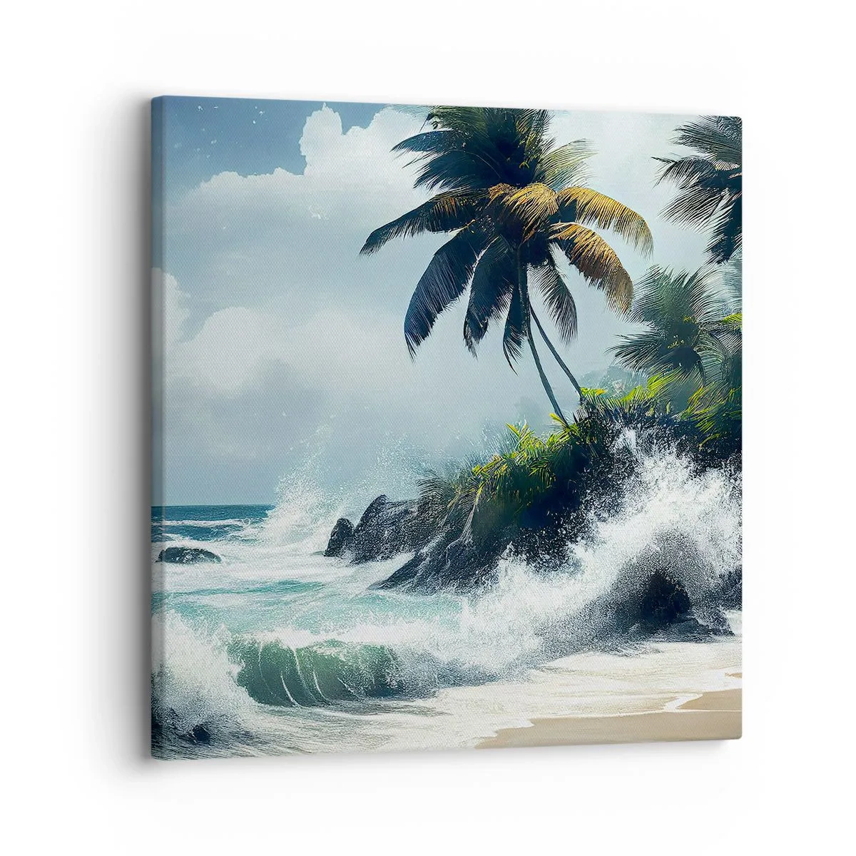 Obraz na plátne - Na tropickom pobreží - 30x30 cm
