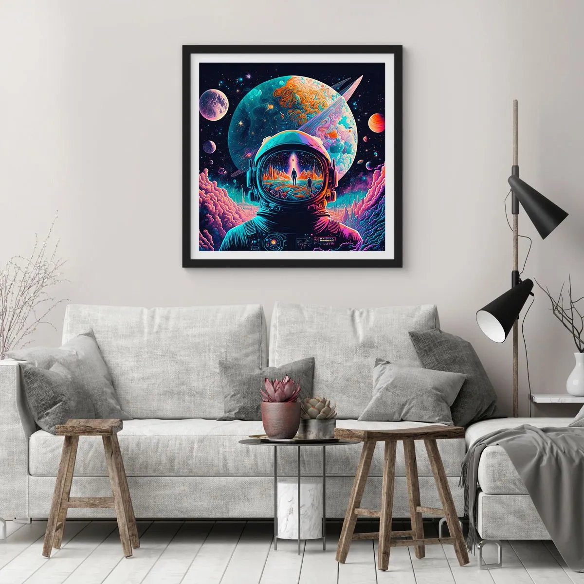 Plagát v čiernom ráme - Filozofom sa to ani nesnívalo - 50x50 cm
