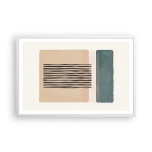 Plagát v bielom ráme - Všetko v poriadku - 91x61 cm