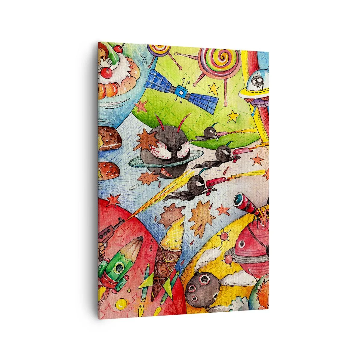 Obraz na plátne - Veľké vesmírne dobrodružstvo - 70x100 cm