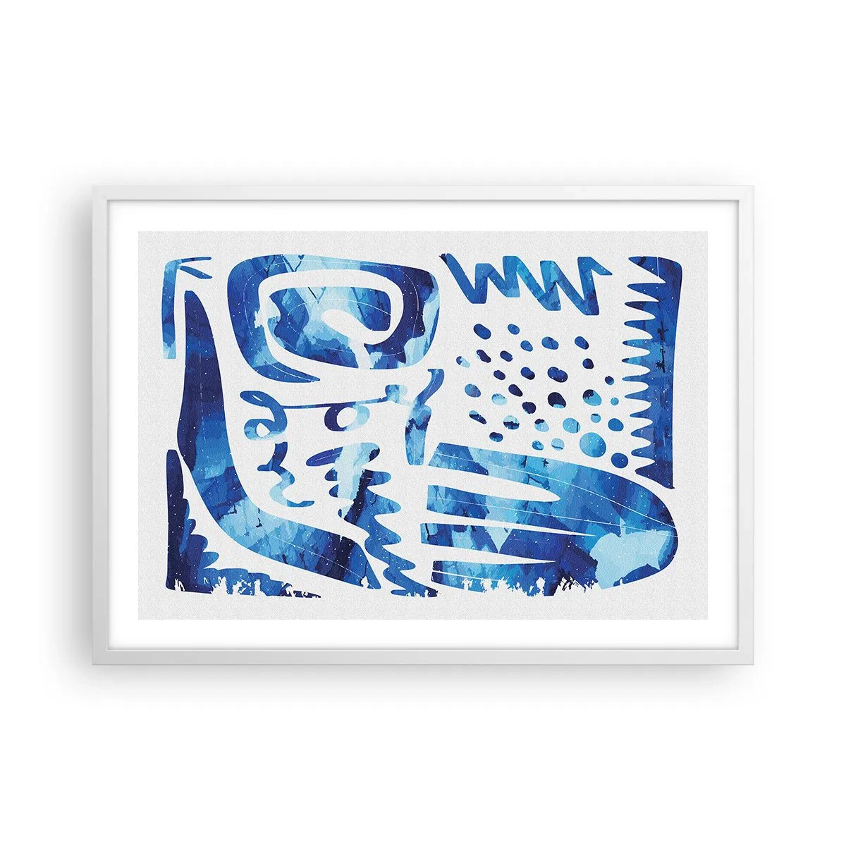 Plagát v bielom ráme - Späť ku koreňom - 70x50 cm