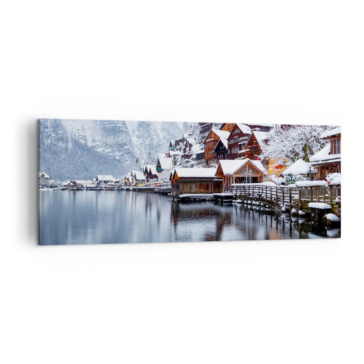 Obraz na plátne - V zimnej dekorácii - 140x50 cm
