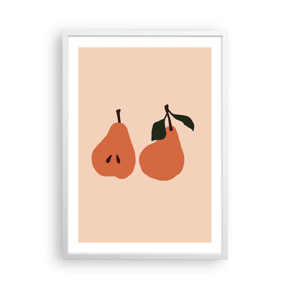 Plagát v bielom ráme - Číra sladkosť - 50x70 cm