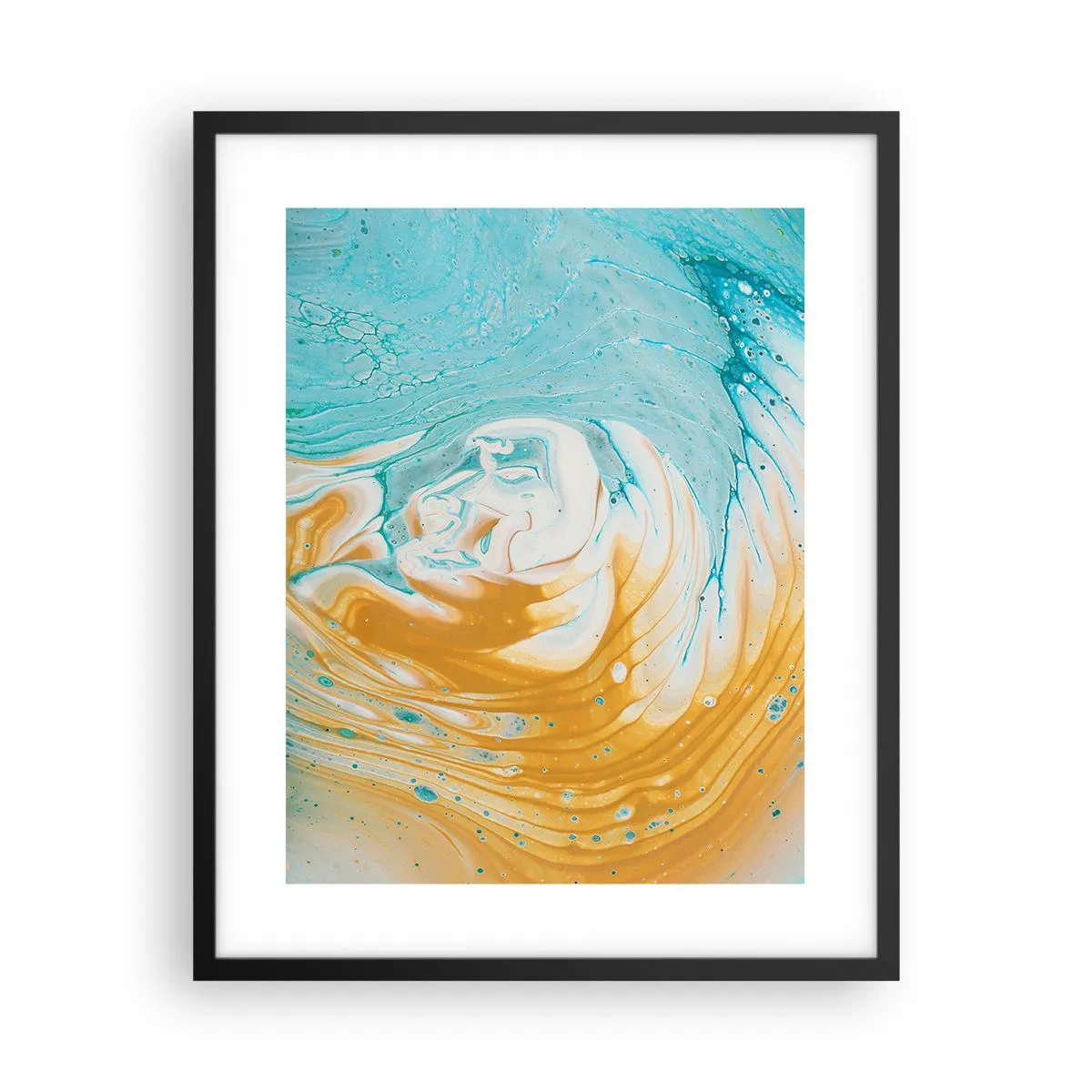 Plagát v čiernom ráme - Pastelový vír - 40x50 cm