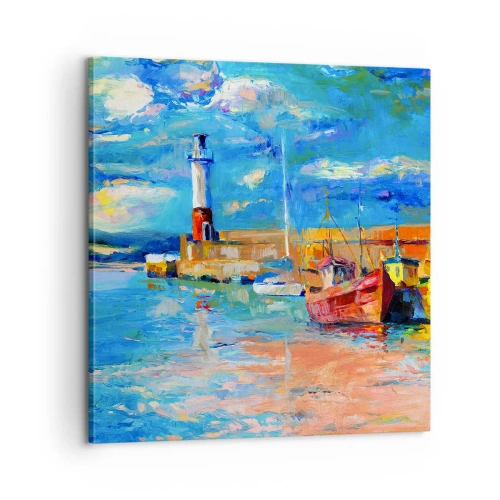 Obraz na plátne - Popoludní v dúhovom zálive - 60x60 cm
