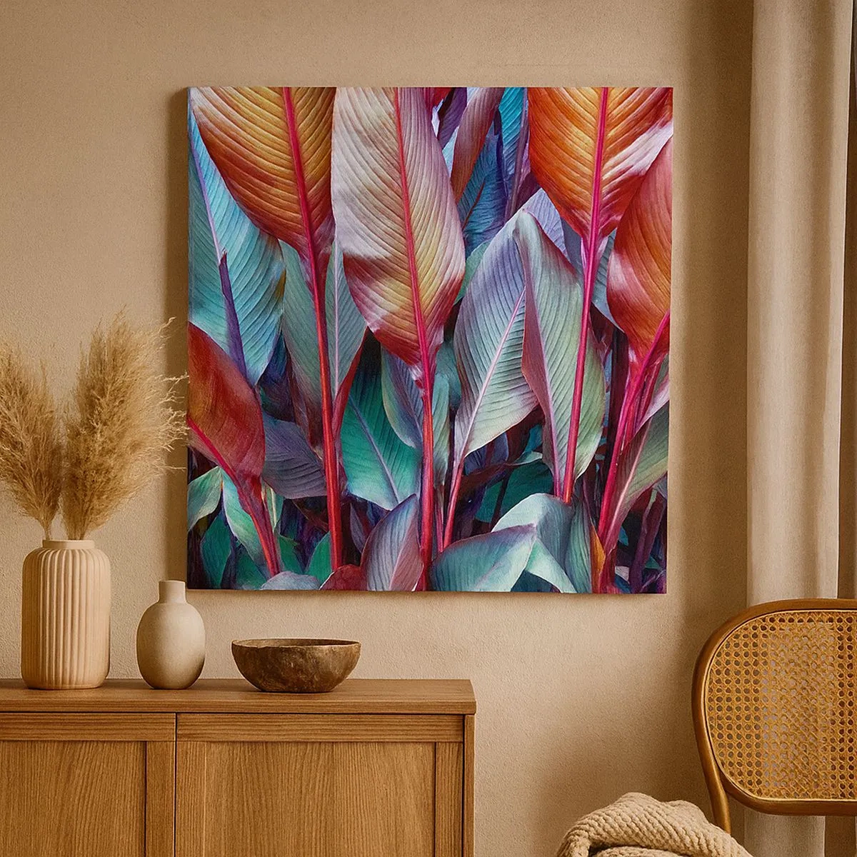 Obraz na plátne - Farebná húština - 30x30 cm