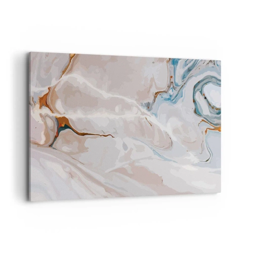 Obraz na plátne - Modré meandre pod bielou - 100x70 cm