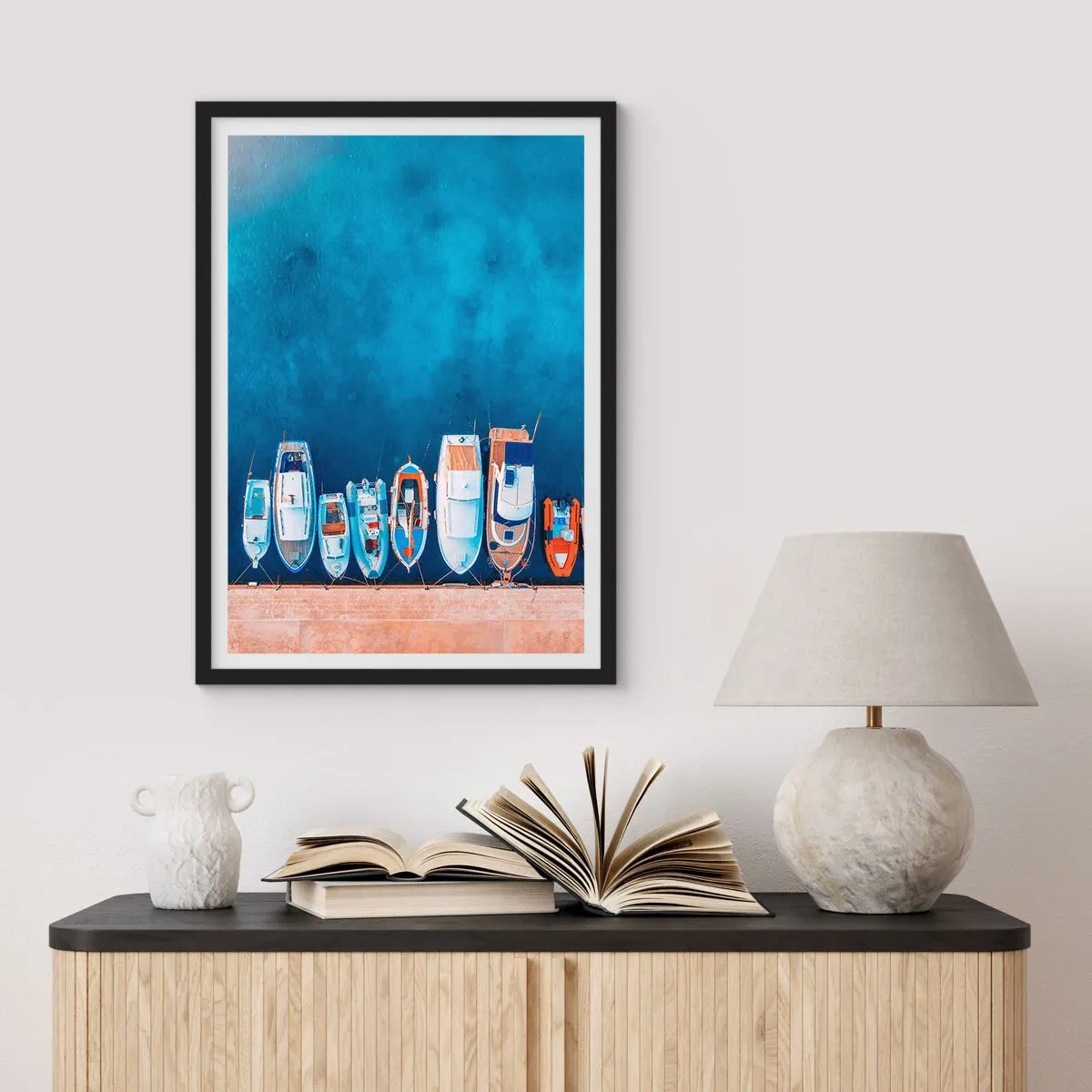 Plagát v čiernom ráme - V rade za sebou - 61x91 cm