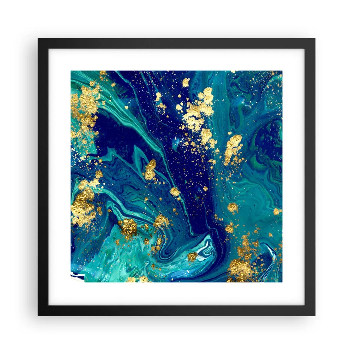 Plagát v čiernom ráme - Plátky slnka - 40x40 cm