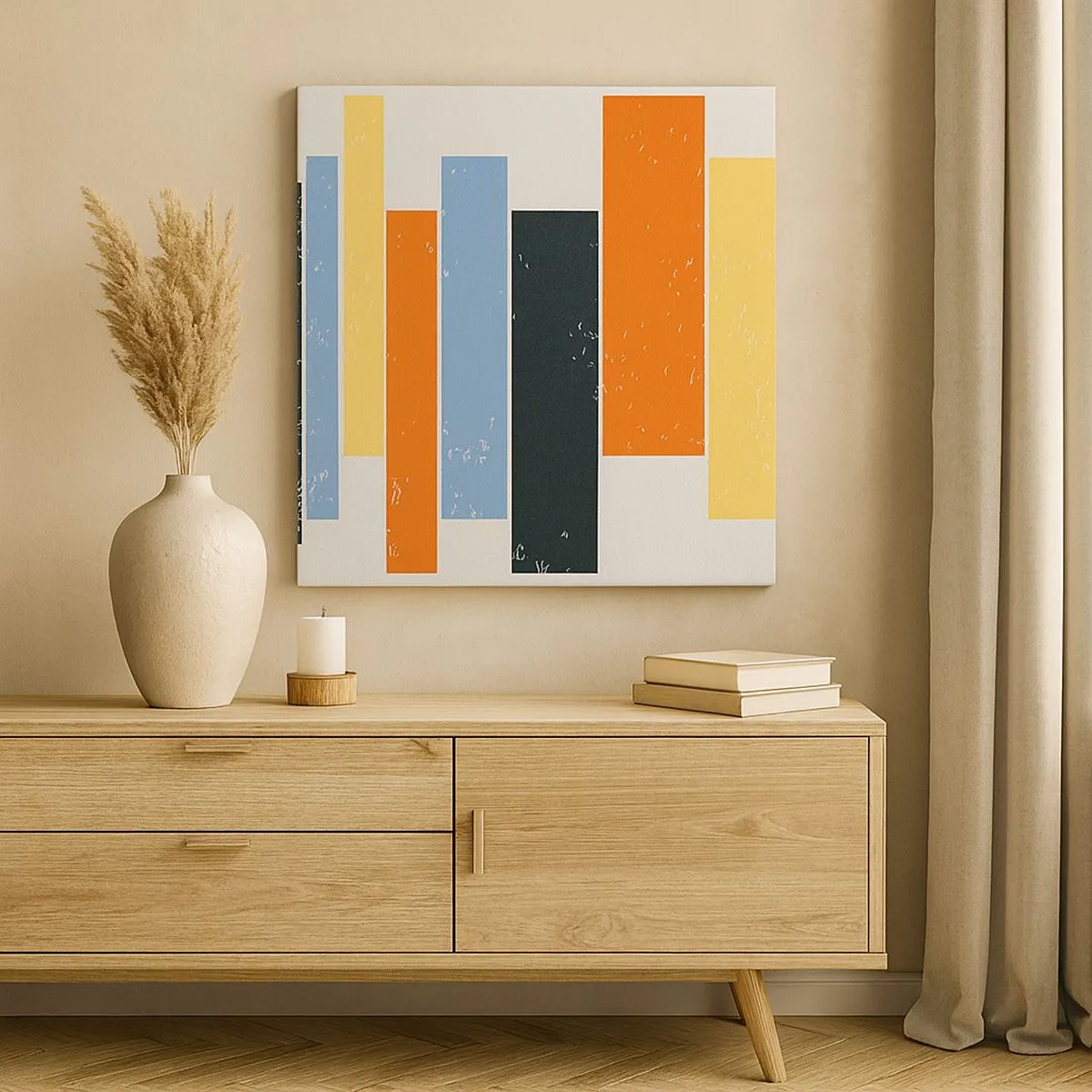 Obraz na plátne - Záznam hudby - 30x30 cm