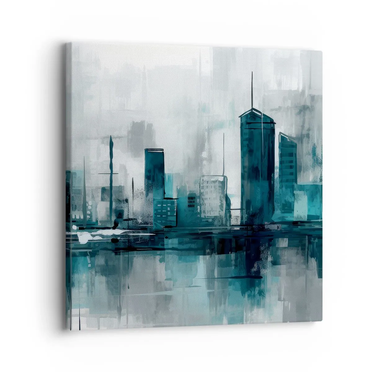 Obraz na plátne - Mesto vo farbe dažďa - 30x30 cm