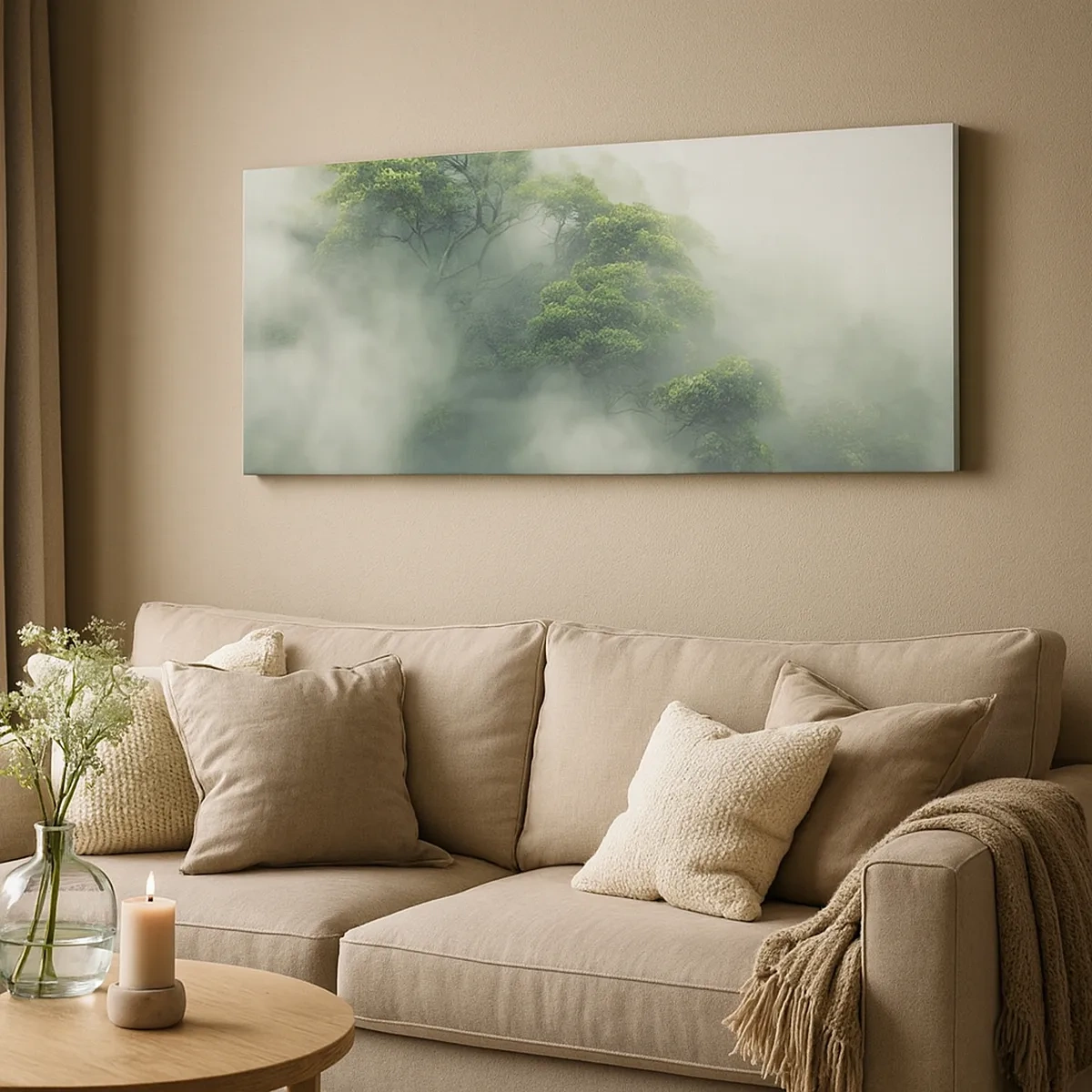 Obraz na plátne - Zahalené hmlou - 30x30 cm