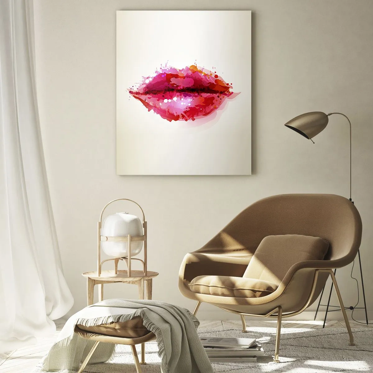 Obraz na skle - Červenejšia ako červená - 50x70 cm