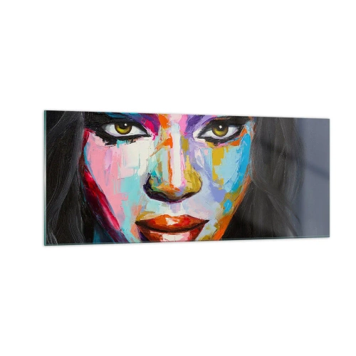 Obraz na skle - Nejde odtrhnúť oči - 100x40 cm