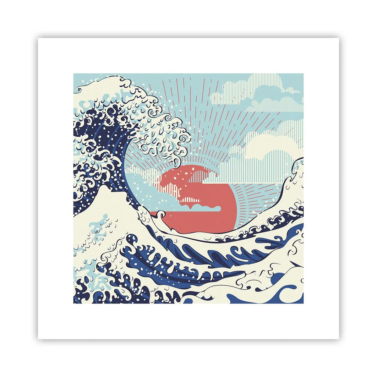Plagát - Z japonských inšpirácií - 30x30 cm
