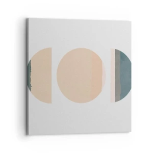 Obraz na plátne - Kruh za kruhom - 70x70 cm