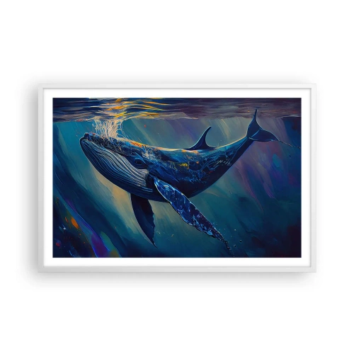 Plagát v bielom ráme - Vitaj v mojom svete - 91x61 cm