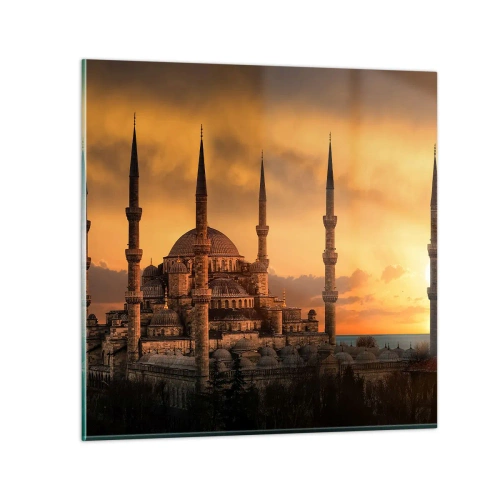 Obraz na skle - Boh je veľký - 40x40 cm