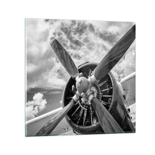 Obraz na skle - Dobyvateľ oblohy - 30x30 cm