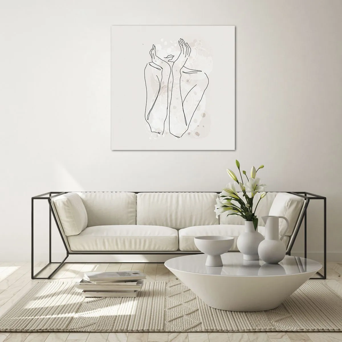 Obraz na skle - Zasnený okamih - 70x70 cm