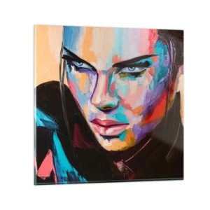 Obraz na skle - Divokosť v srdci - 50x50 cm