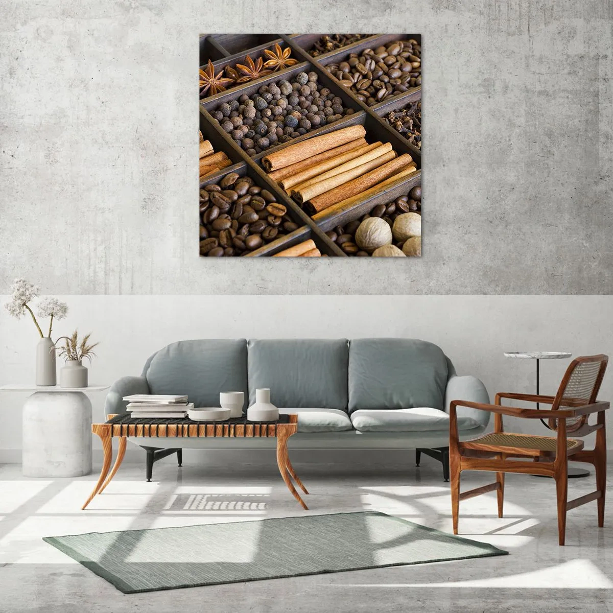 Obraz na skle - Pokladnice vôní - 40x40 cm