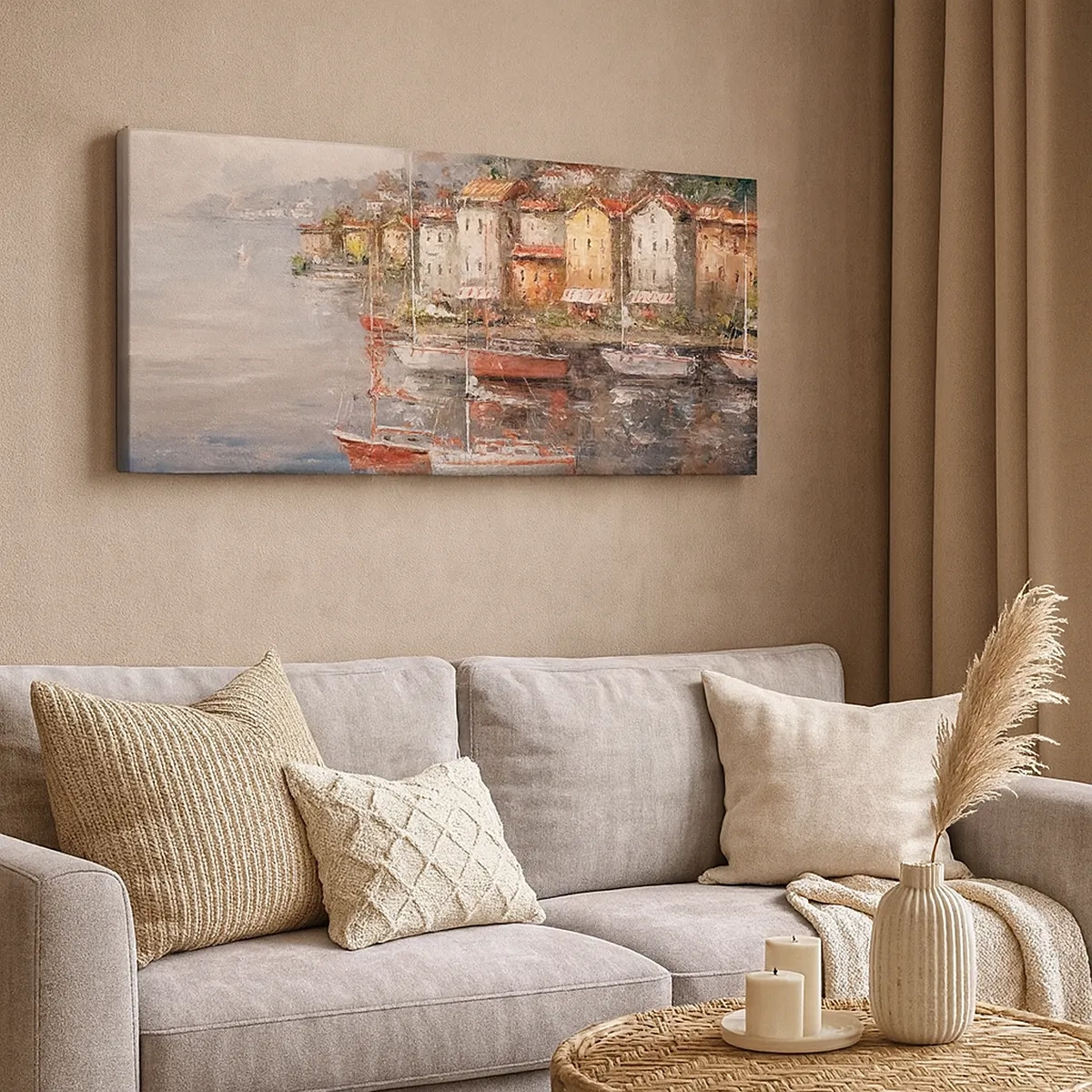 Obraz na plátne - Romantický prístav - 30x30 cm