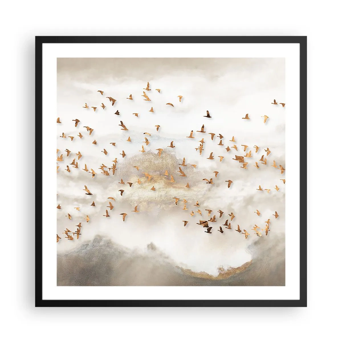 Plagát v čiernom ráme - Už je čas... - 60x60 cm