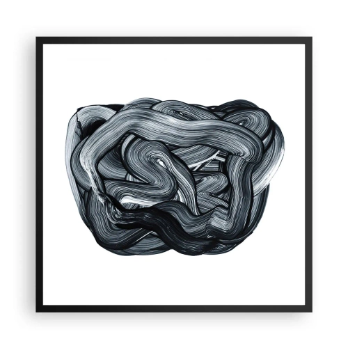 Plagát v čiernom ráme - Nie je to tak jednoduché - 60x60 cm
