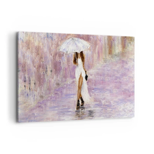 Obraz na plátne - V ľaliovom daždi - 100x70 cm