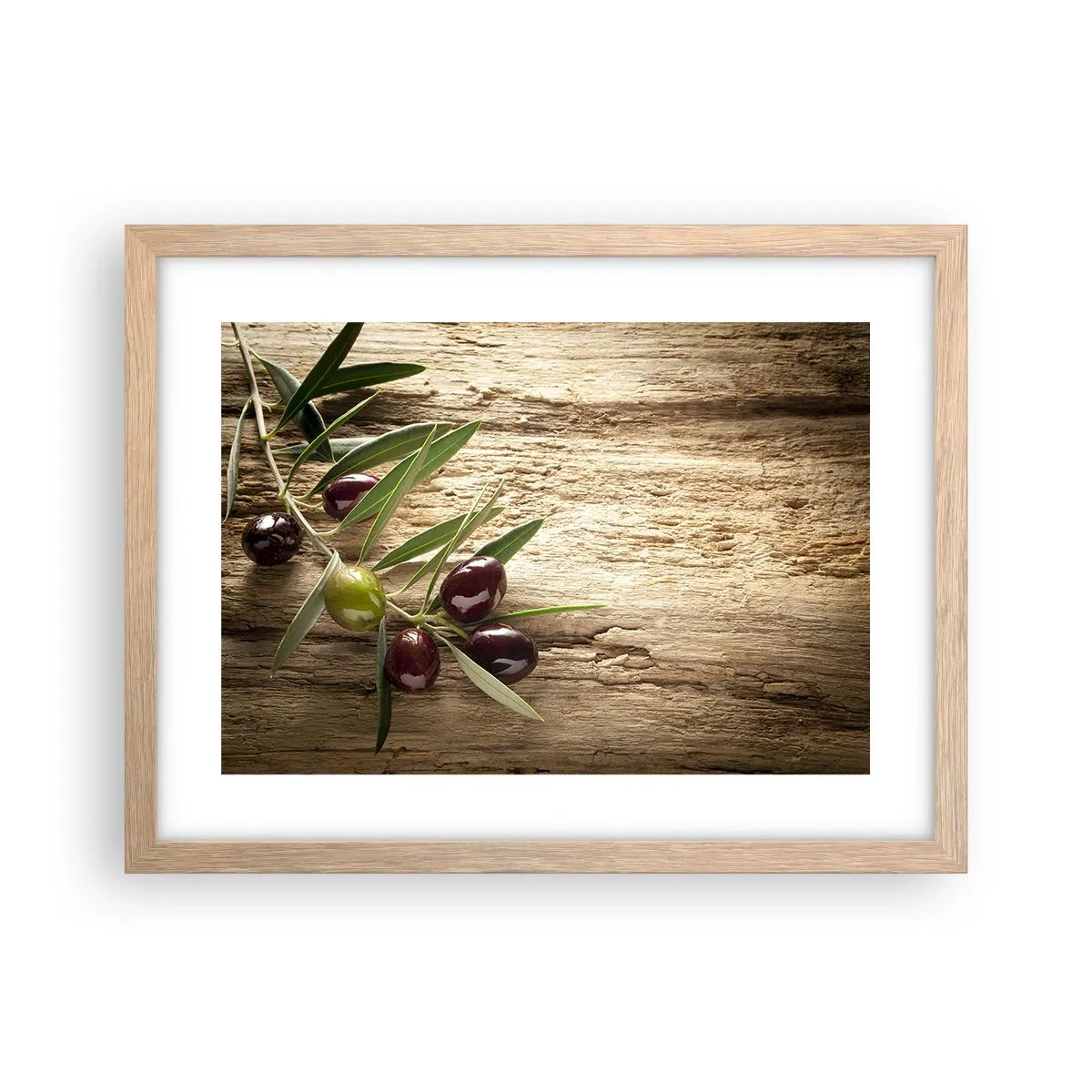 Plagát v ráme zo svetlého duba - Priamo od prírody - 40x30 cm