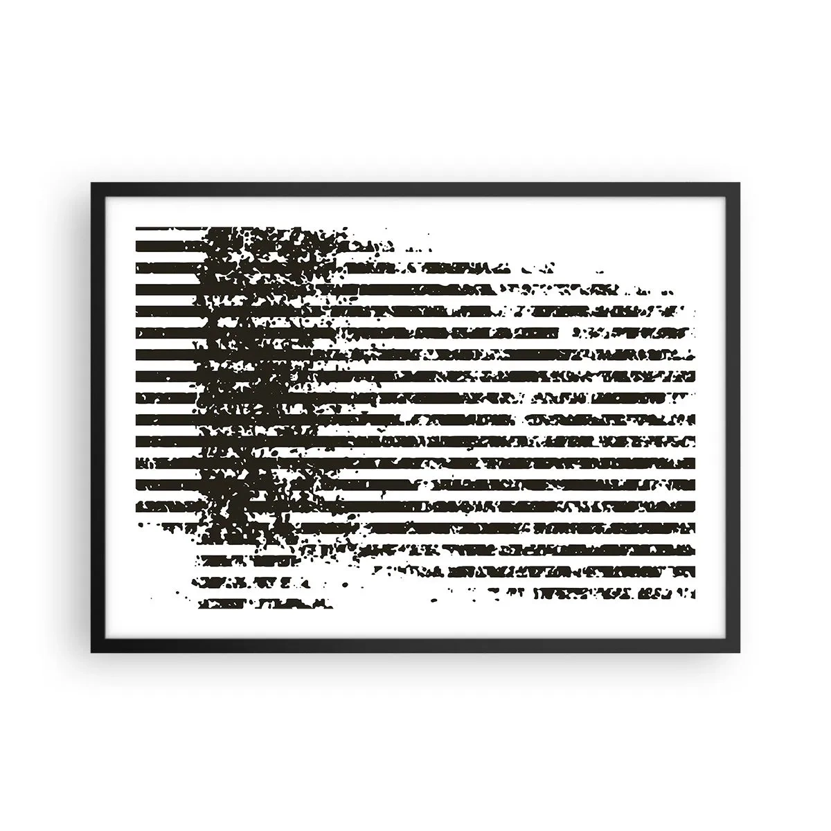 Plagát v čiernom ráme - Rytmus a šum - 70x50 cm