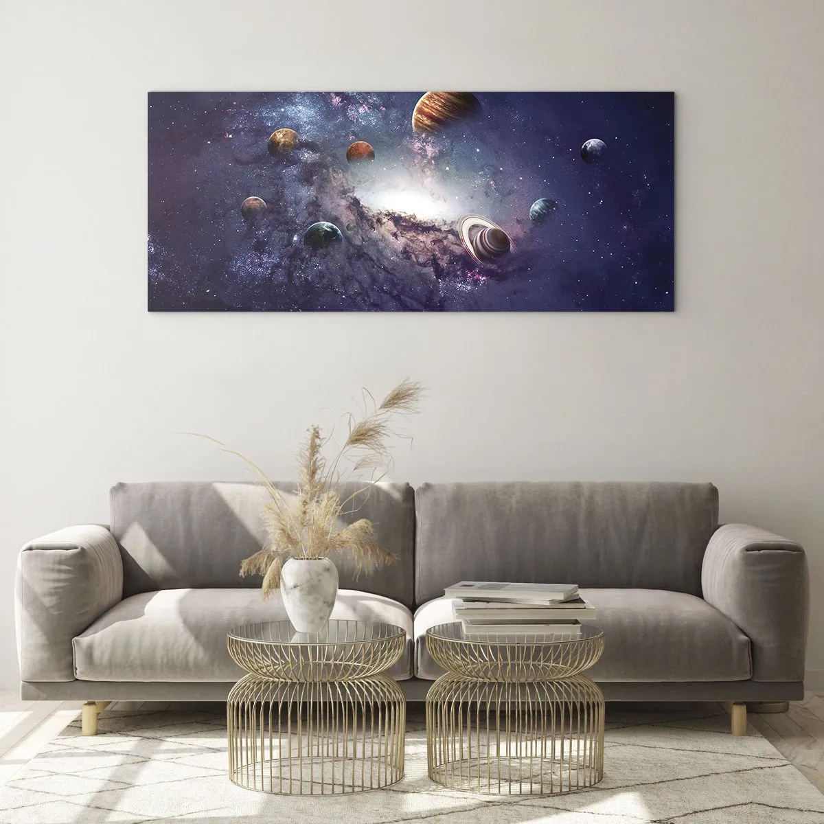 Obraz na skle - Slnko a tanec - 100x40 cm